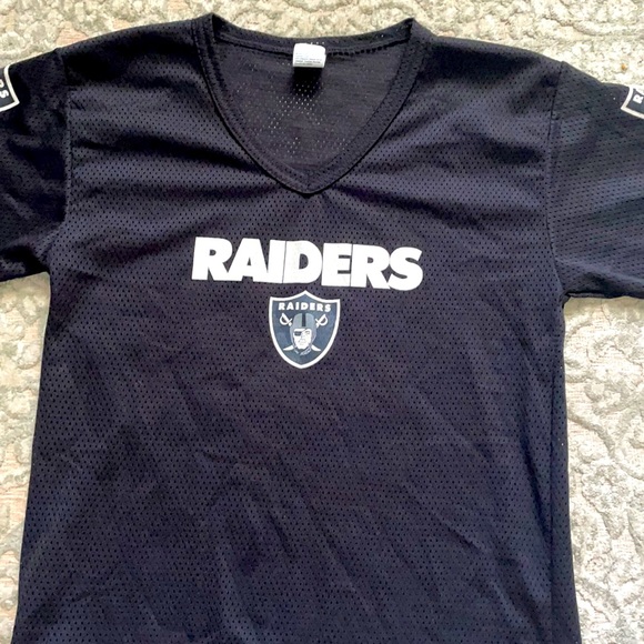Other - Raiders youth size M fishnet Jersey in black. Excellent used condition. *2
